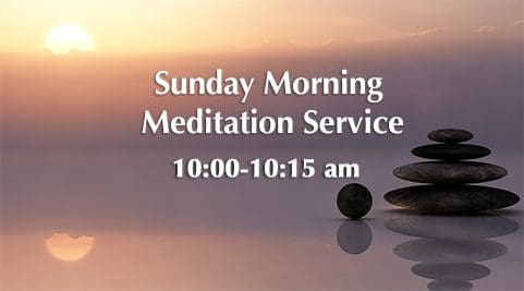 Sun morning meditation service