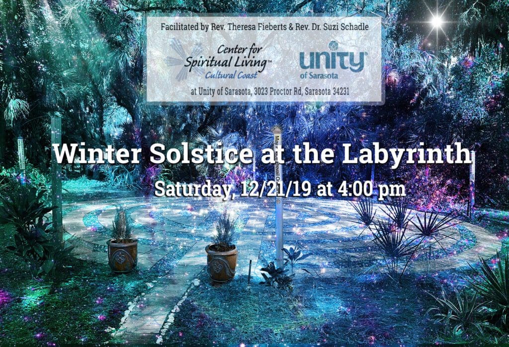 Winter Solstice at Unity of Sarasota's Labyrinth