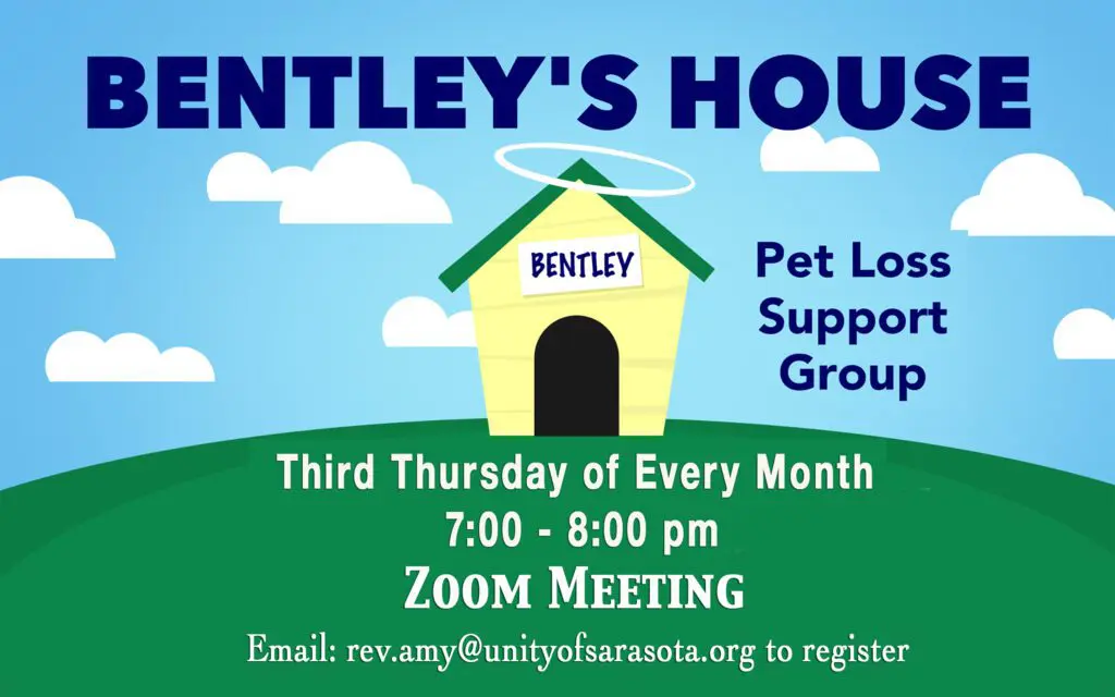 Bentleys House, pet loss support group banner