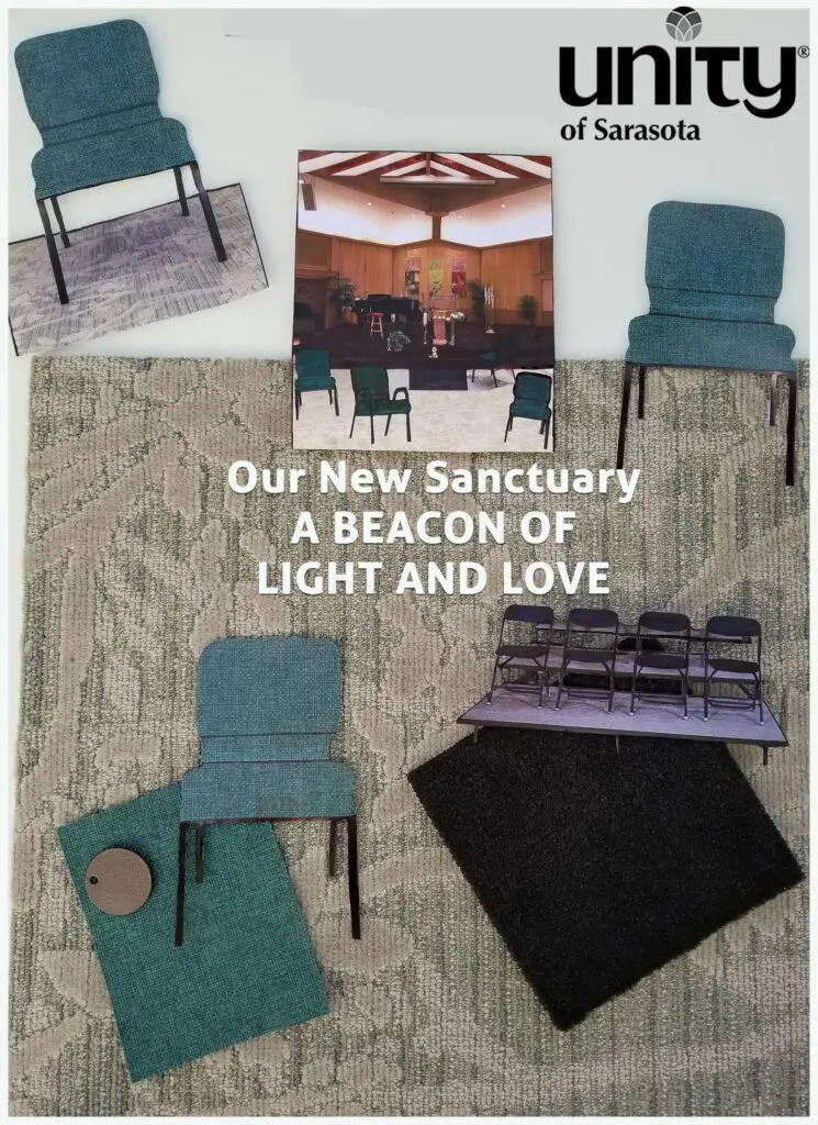 Renovation of Unity of Sarasota's Sanctuary coming soon!  Image is story board of what the new sanctuary will look like.