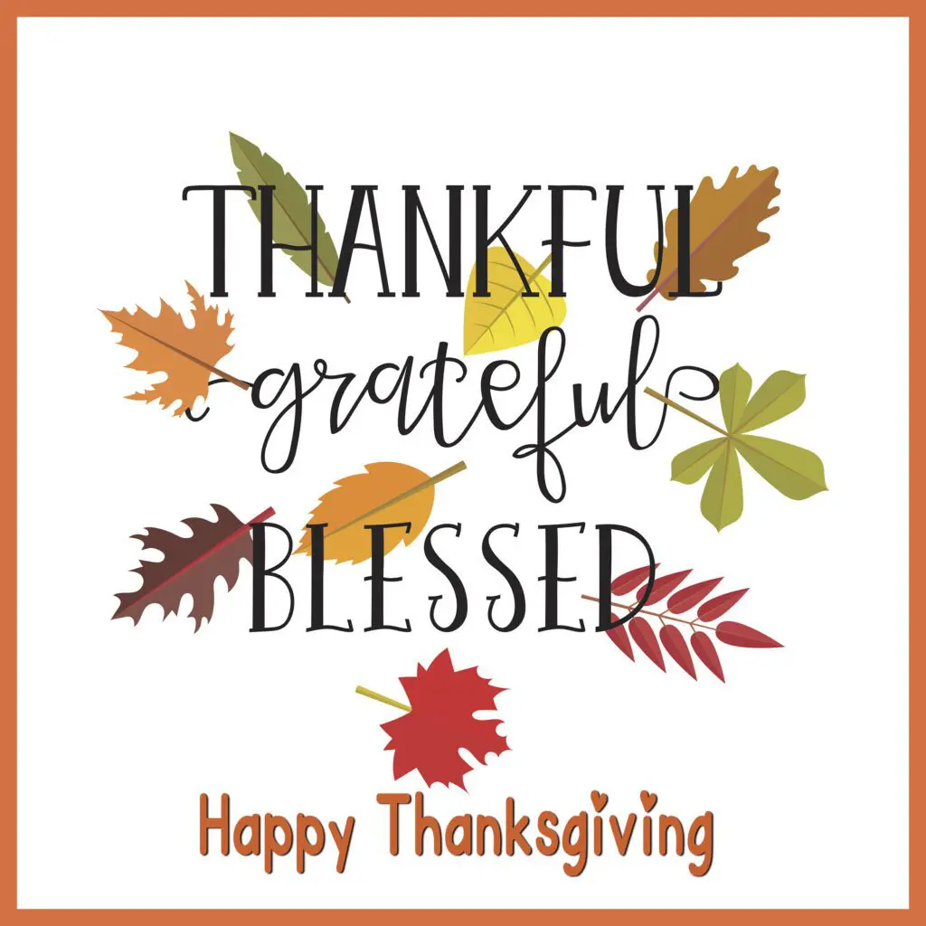 Thankful Grateful Blessed Poster with some designs