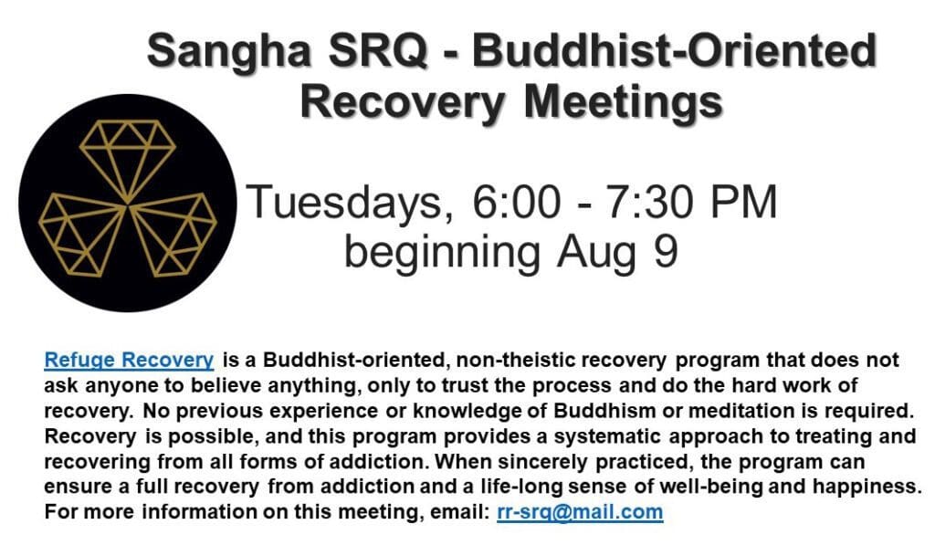 Sangha SRQ - Buddhist-Oriented Recovery Program at Unity of Sarasota