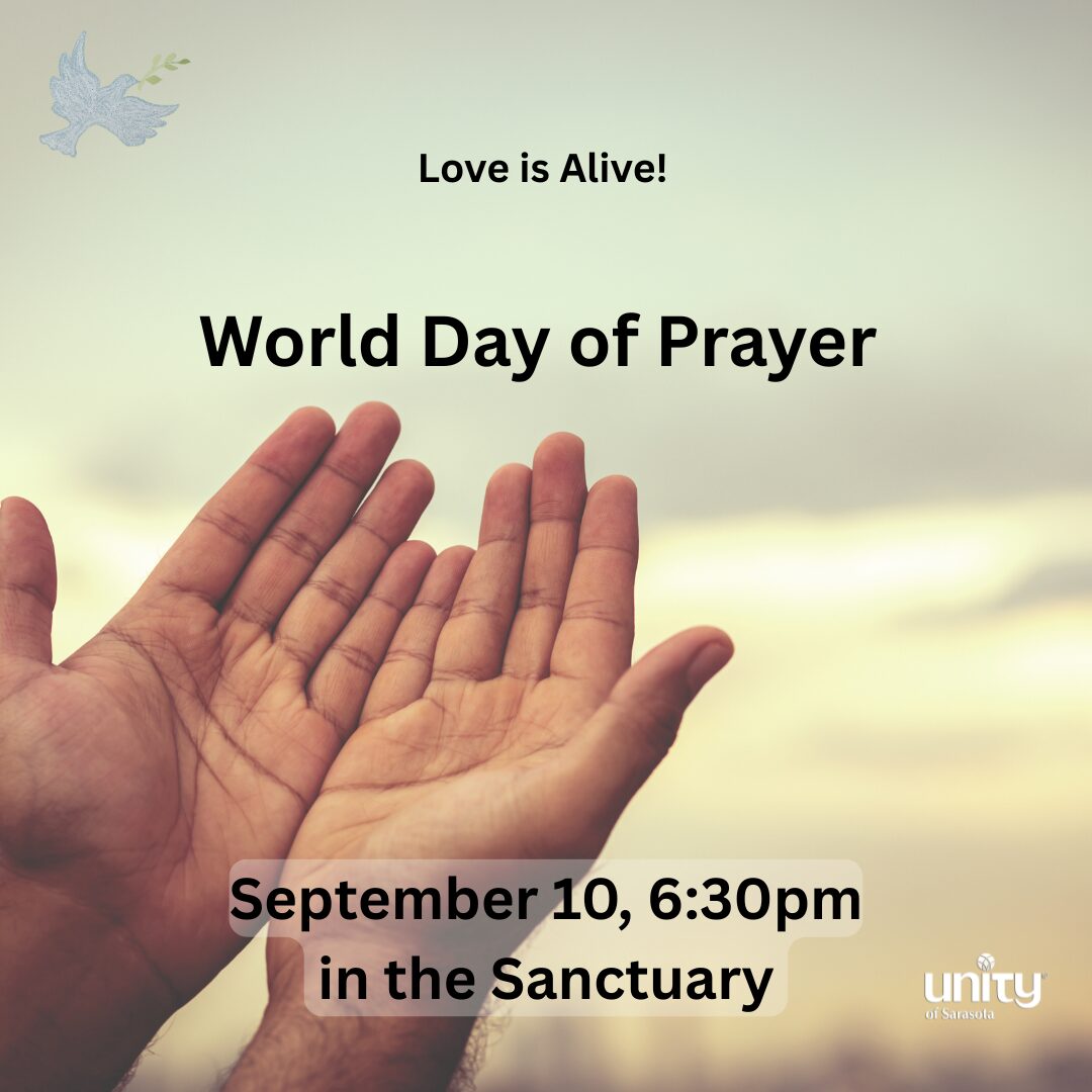 World Day of Prayer on September 10, 2026 at 6:30 pm